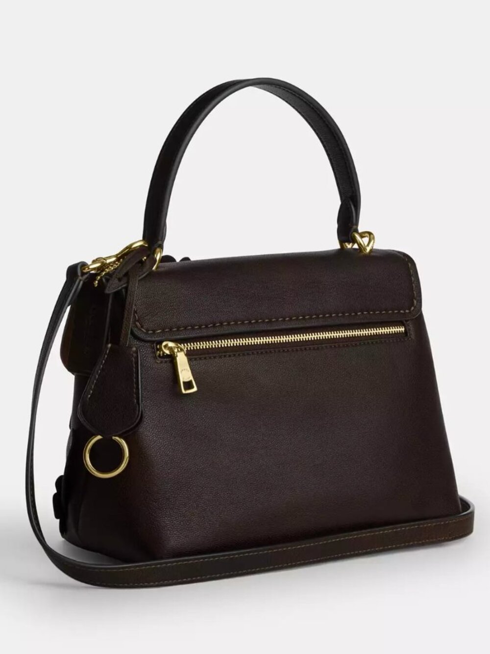 COACH CDY44 Emory Top Handle Bag with Floral Appliqué in Maple *SEALED* - Picture 7 of 10